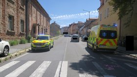 Místo nehody, křižovatka ulic SNP, 5. května a Růžová