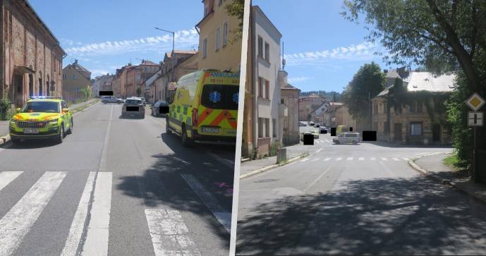 Řidička v Jablonci srazila chlapce na přechodu, utrpěl zranění