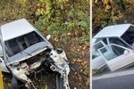 Mrazivá nehoda u obce Jablůnka na Vsetínsku