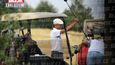Jack Ma při hraní golfu ve Vysokém Újezdě.