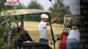 Jack Ma při hraní golfu ve Vysokém Újezdě.