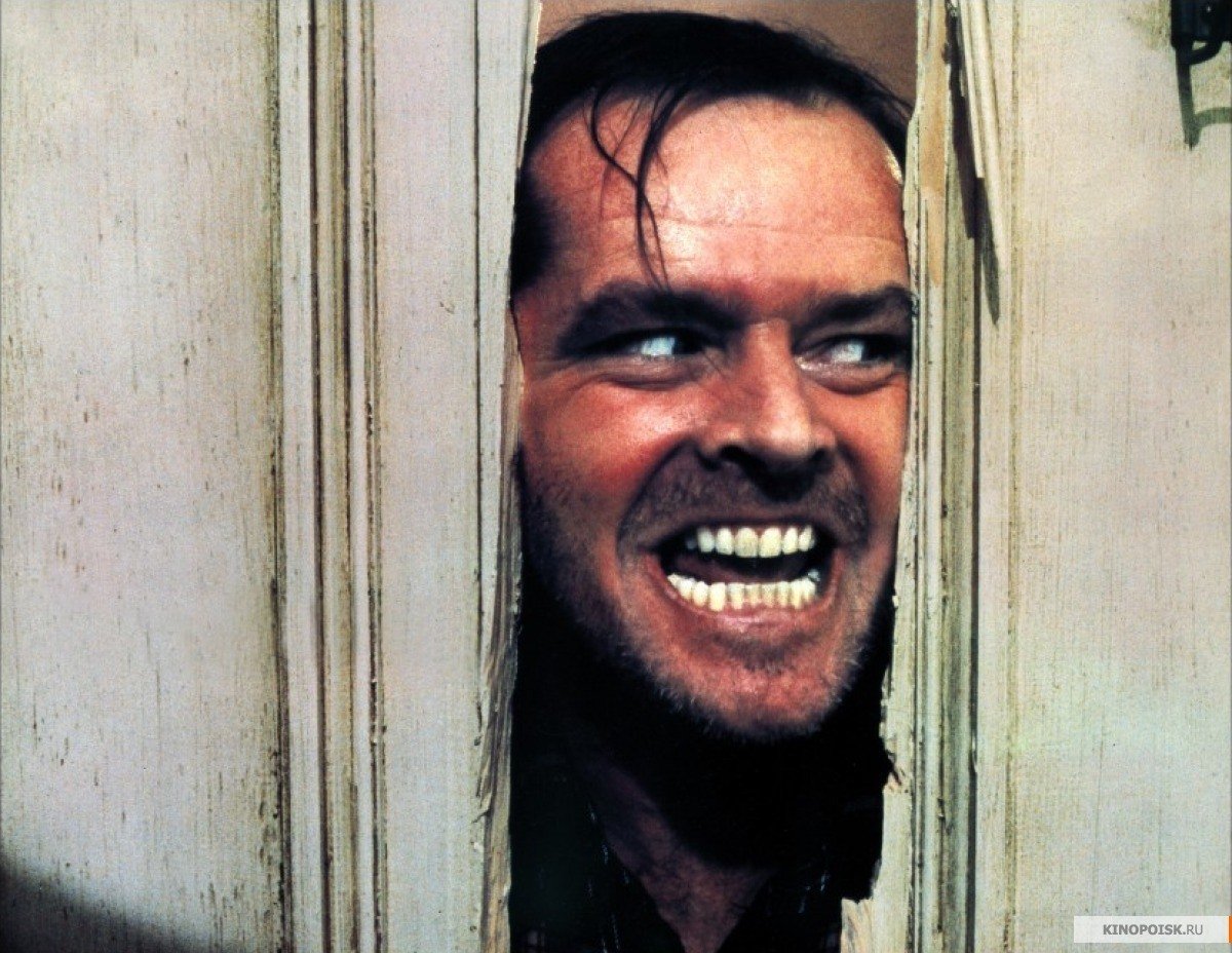 Nicholson v jedné ze svých nejslavnějších rolí - v hororu Oscícení (The Shining).