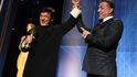 Silvestr Stallone gratuluje Jackiemu Chanovi
