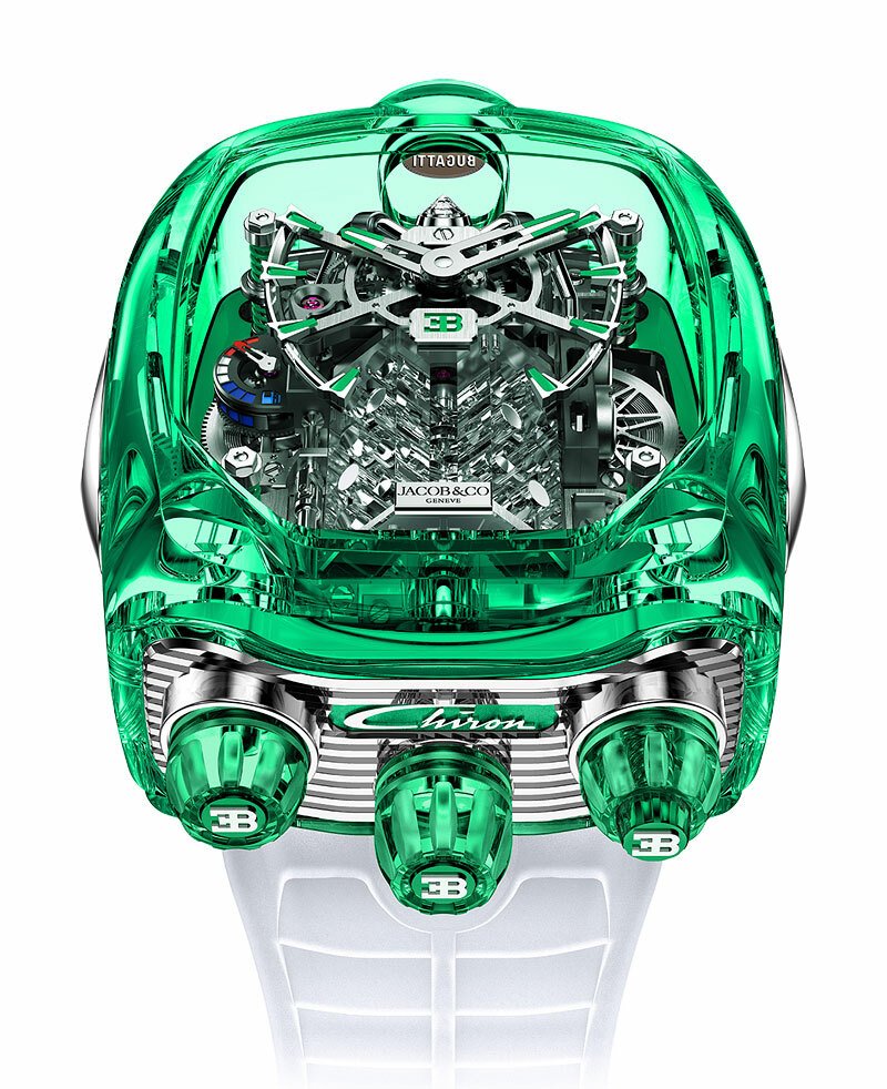 Jacob and Co. Bugatti Chiron Sapphire Green Crystal