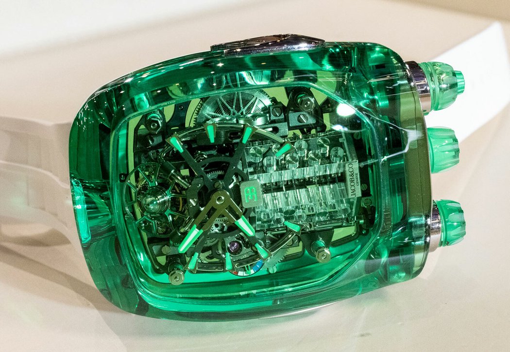 Jacob and Co. Bugatti Chiron Sapphire Green Crystal