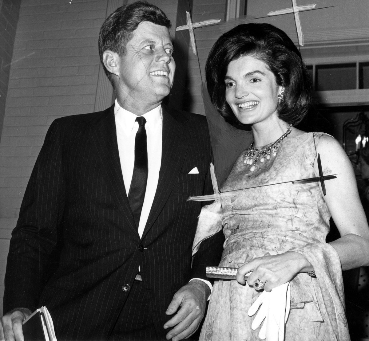 Jackie s J.F. Kennedym, jejím prvním manželem.