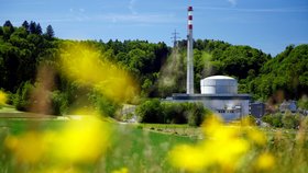 Jaderná elektrárna Mühleberg nedaleko Bernu