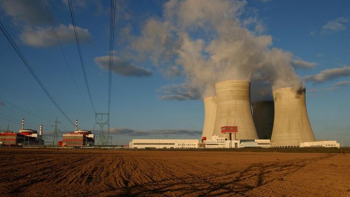 Jaderná elektrárna Temelín, na jejíž stavbě se podílely i Chladící věže Praha