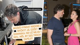 A to mám jako uklízet já? Jágr (50) v šoku, k čemu ho Dominika (27) nutí!