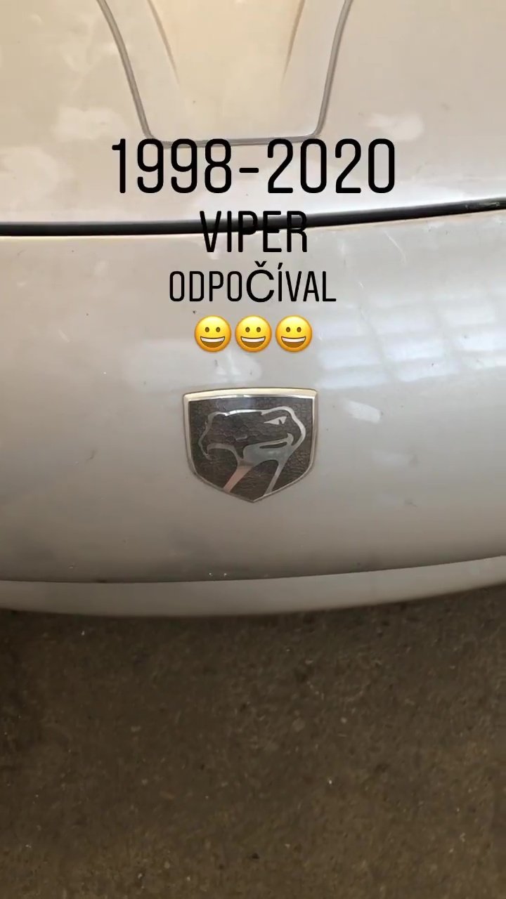 Jágrův miláček Dodge Viper vyjede po dvaadvaceti letech z garáže