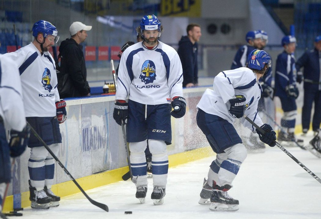 Jaromír Jágr si naposledy zatrénoval před uktáním proti Přerovu. Na ledě ale pobyl jen deset minut.