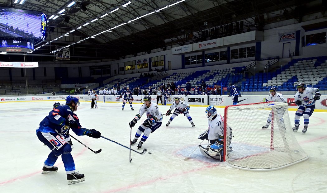 Hokejová legenda Jaromír Jágr v dresu svého milovaného Kladna.