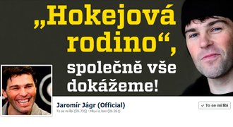 Jágr o svém poselství: Na facebooku se cítím svobodný