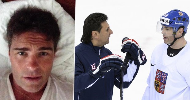 Jaromír Jágr poslal fanouškům vzkaz z letadla. „Jestli to neodletí, Růža se posere,“ vtipkoval