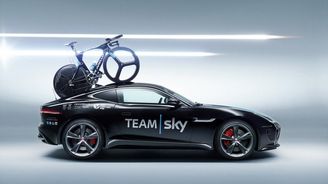 Jaguar F-Type R Coupé doprovodí cyklisty na Tour de France