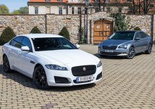 TEST Jaguar XF 20d vs. Škoda Superb 2.0 TDI – Srdce, nebo rozum?