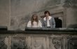 Natáčení pohádky Jak se budí princezny: Hrad Křivoklát - balkon po vysvobození Růženky (7 natáčecích dní)