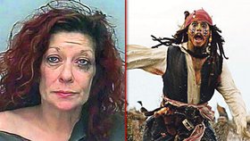 Zdrogovaná alkoholička křičela: Jsem Jack Sparrow!