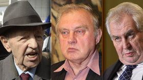 Milouš Jakeš, Miloslav Ransdorf a Miloš Zeman. Trojici spojuje členství v předlistopadové KSČ.