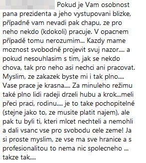 Jedni práci Jakuba a Nikol Ponerových pro Zemanovy kritizovali, jiní se jich zastávali.