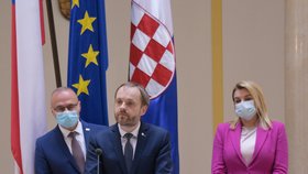 Ministr zahraničí Jakub Kulhánek (ČSSD) na návštěvě Chorvatska (29.5.2021)