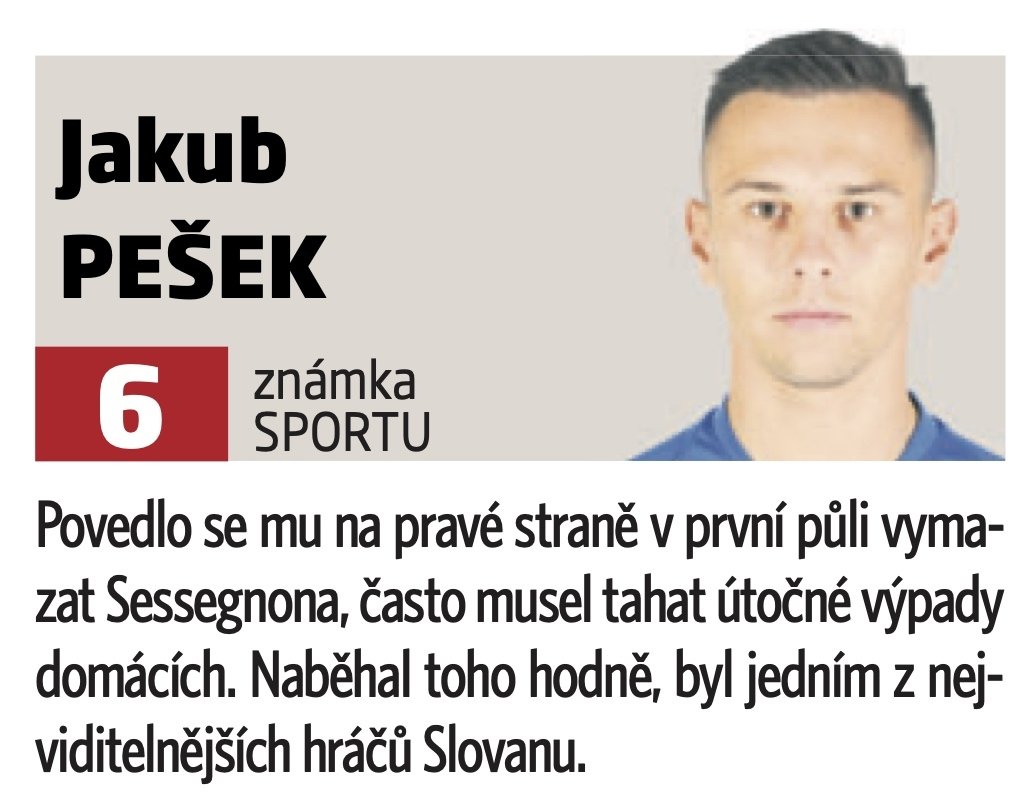 Jakub Pešek v zápase s Hoffenheimem