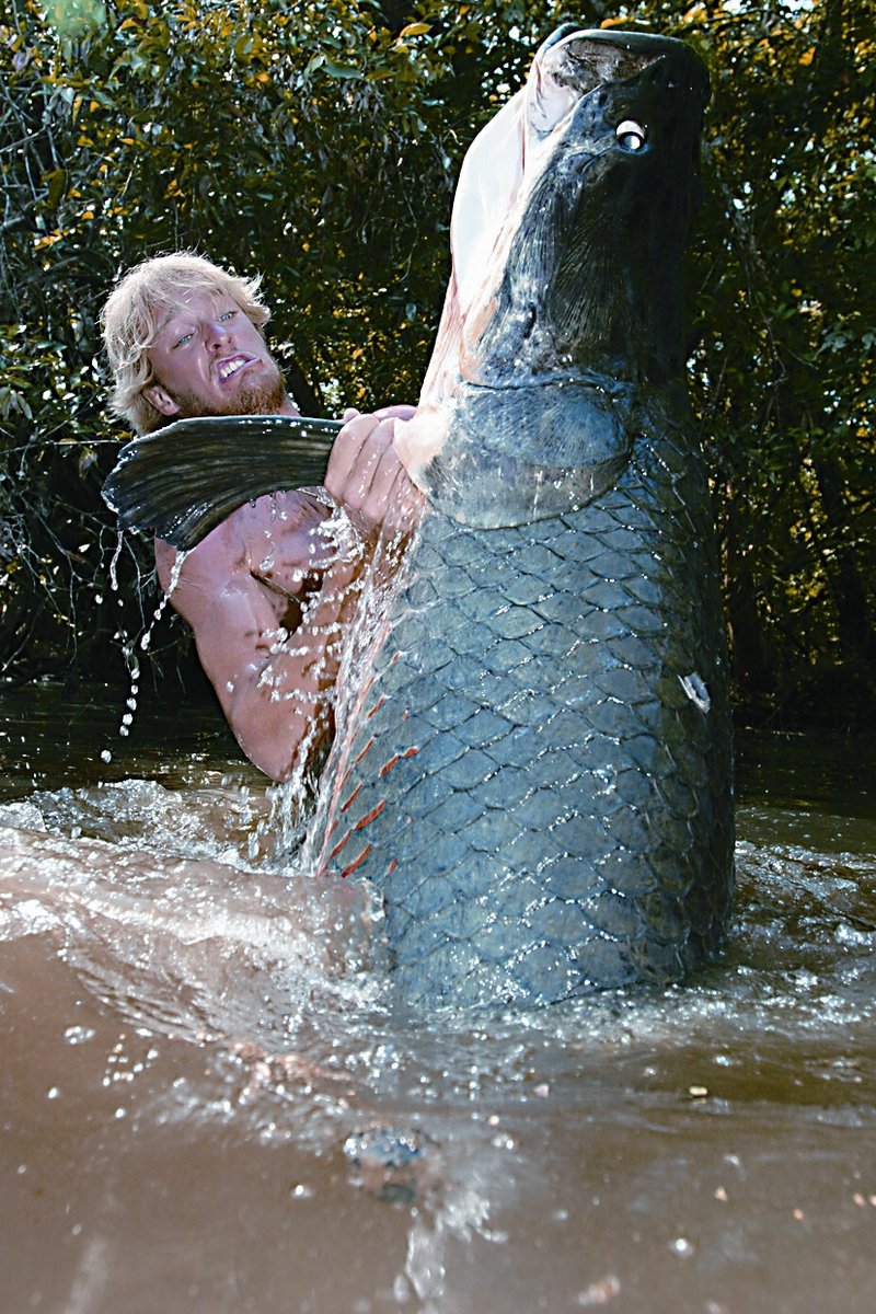 Arapaima patří podle Jakuba k nejchytřejším rybám. Stejně jako my dýchá atmosférický kyslík.