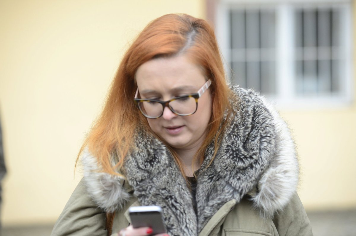 Kateřina Štichová na pohřbu Jakuba Zedníčka