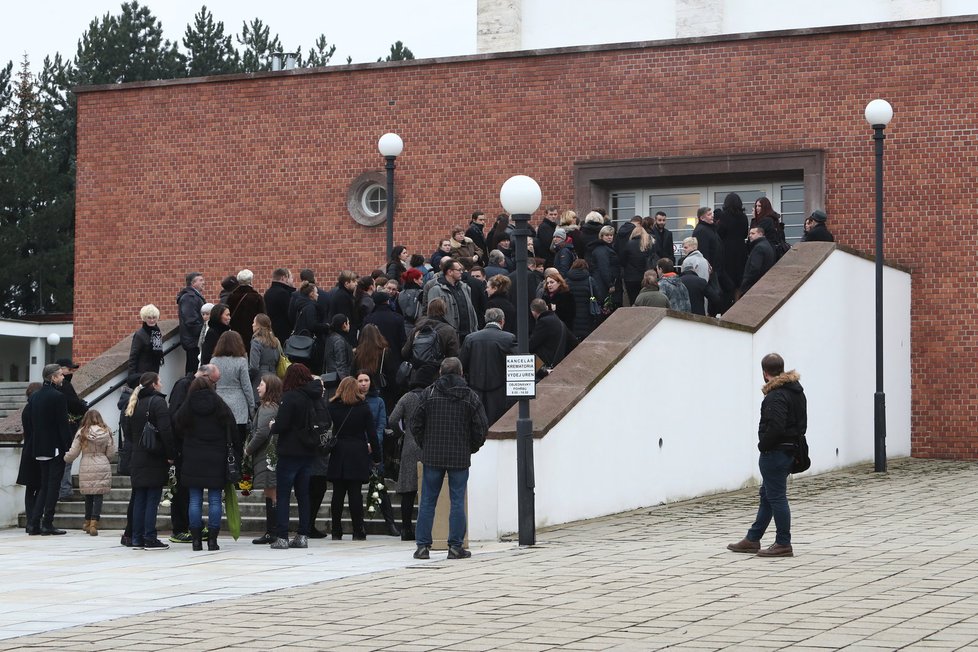 Pohřeb Jakuba Zedníčka v brněnském krematoriu