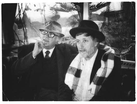 Juraj Jakubisko s kamarádem Federicem Fellinim.