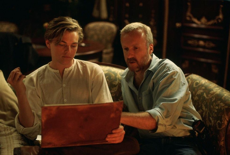 James Cameron a Leonardo DiCaprio