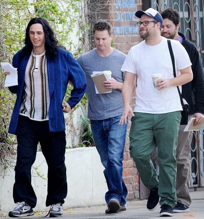 James Franco a Seth Rogen na natáčení filmuThe Disaster Artist: Úžasný propadák