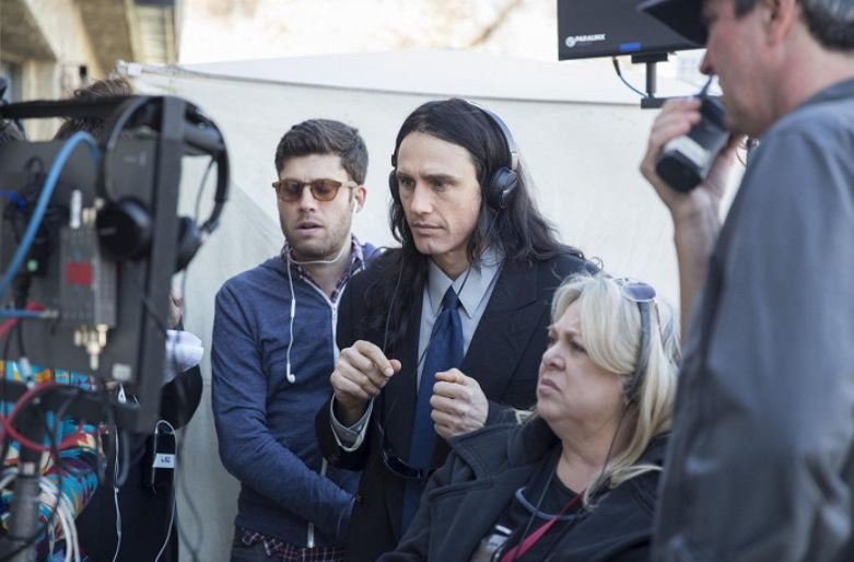 James Franco na natáčení filmuThe Disaster Artist: Úžasný propadák