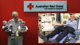 Australan, který svou zázračnou krví zachránil přes dva miliony životů, jde do dárcovského důchodu.