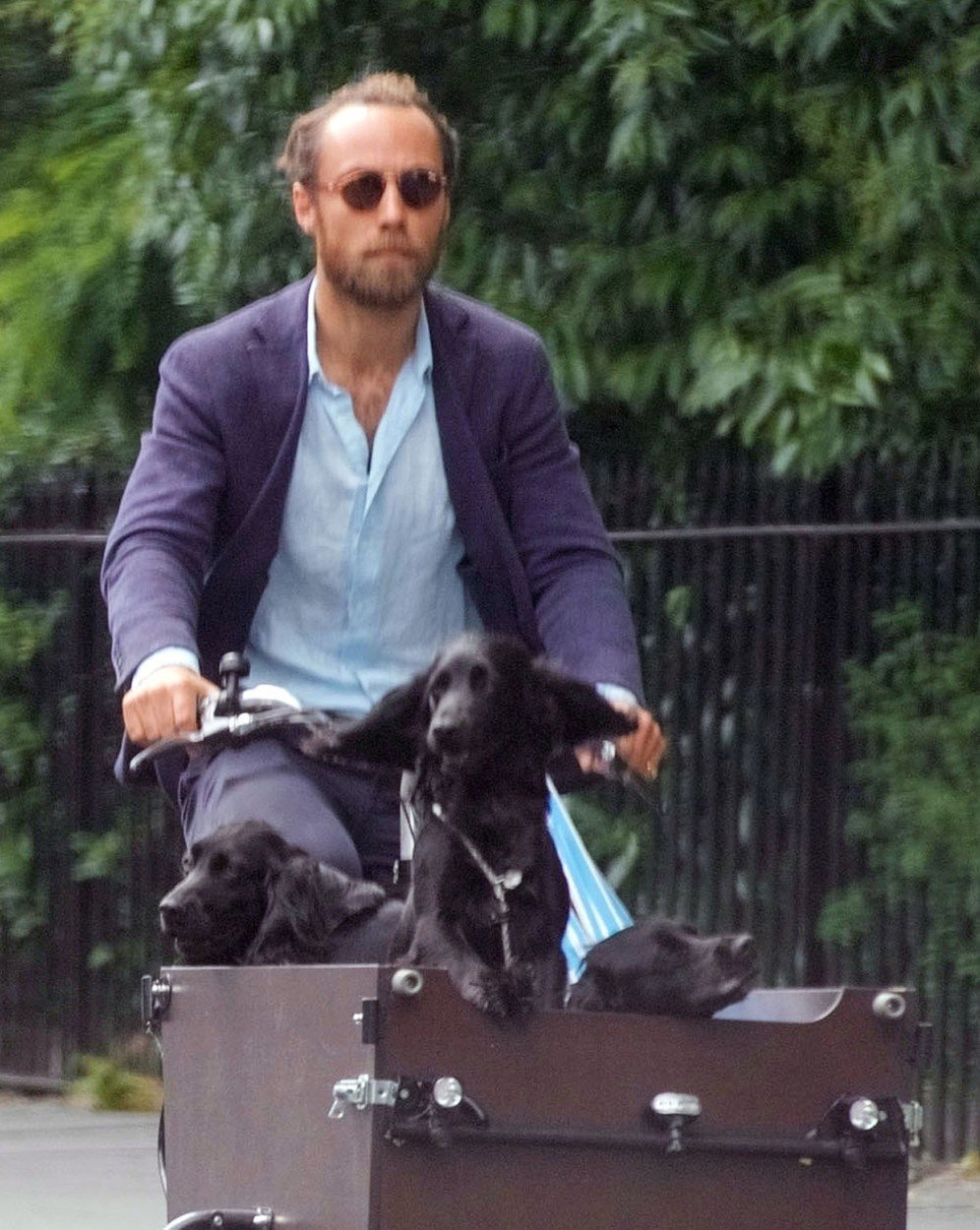 James Middleton jezdí po Londýně se svými pejsky