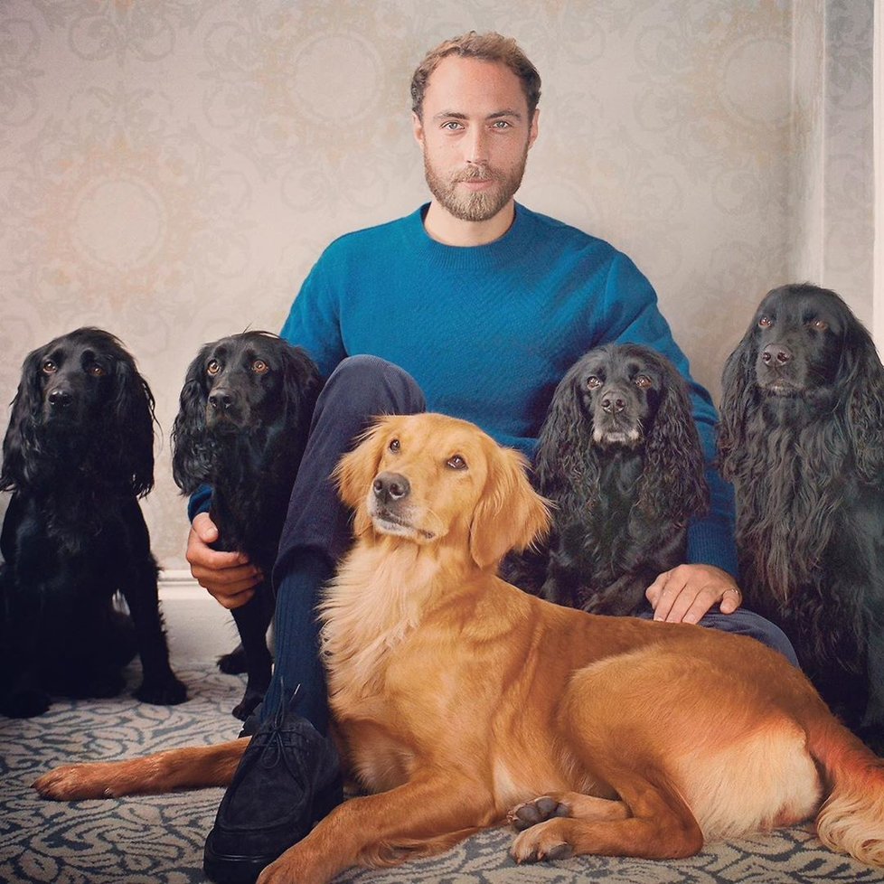 James Middleton a jeho pejsci