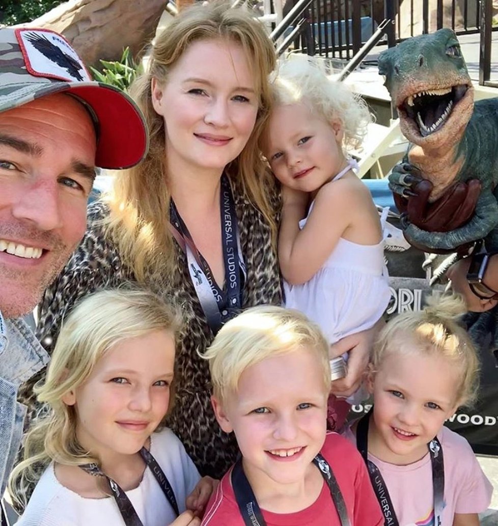 James Van Der Beek a jeho početná rodina