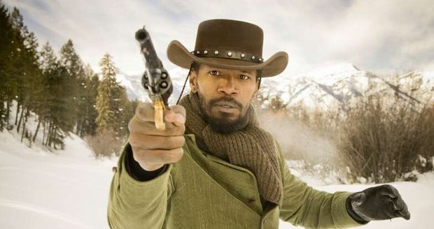 Jamie Foxx ve filmu Nespoutaný Django