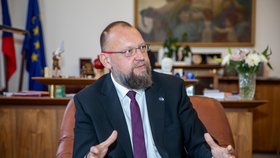 Místopředseda Sněmovny Jan Bartošek (KDU-ČSL) při rozhovoru pro Blesk (11.10.2023)