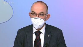 Ministr zdravotnictví Jan Blatný (za ANO) v Otázkách Václava Moravce (28. 3. 2021)