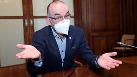 Ministr zdravotnictví Jan Blatný (za ANO) během rozhovoru pro Blesk (11. 3. 2021)