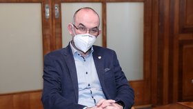 Ministr zdravotnictví Jan Blatný (za ANO) během rozhovoru pro Blesk (11. 3. 2021)