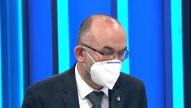 Ministr zdravotnictví Jan Blatný (za ANO) v pořadu Partie na CNN Prima News (21. 2. 2021)