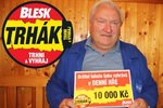Jan Brož z Kostic v Trháku vyhrál 10 tisíc.