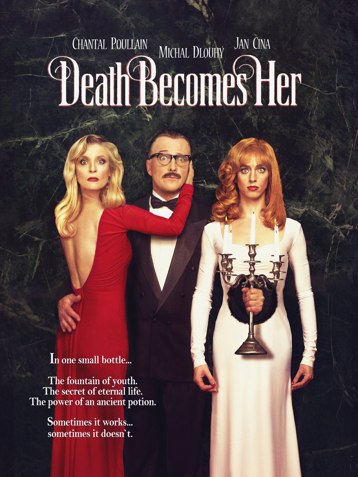 2016:  S Chantal Poullain a Michalem Dlouhým na plakátu k filmu Smrt jí sluší.