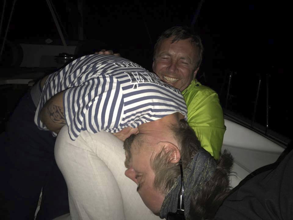 Jan Dolanský si užívá pánskou jízdu na jachtě.