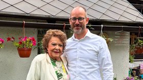 Europoslanec Jan Farský (STAN) a herečka Jiřina Bohdalová