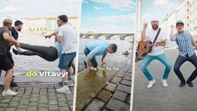 „Trošku bizárek.“ Šéf lidovců Grolich letěl do Vltavy během natáčení předvolebního klipu