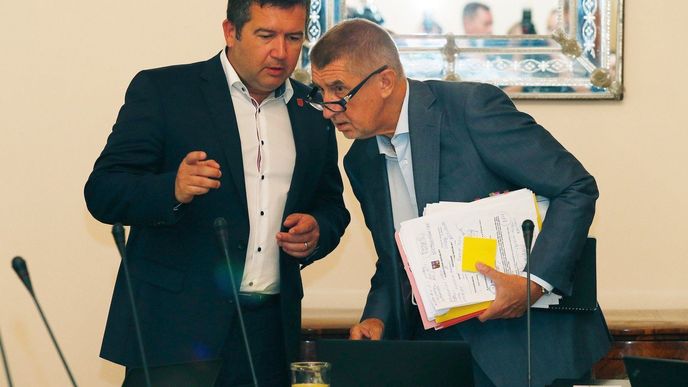 Jan Hamáček a Andrej babiš