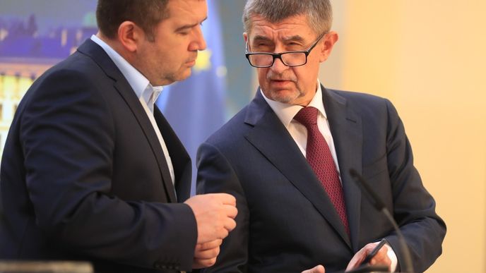 Jan Hamáček a Andrej Babiš